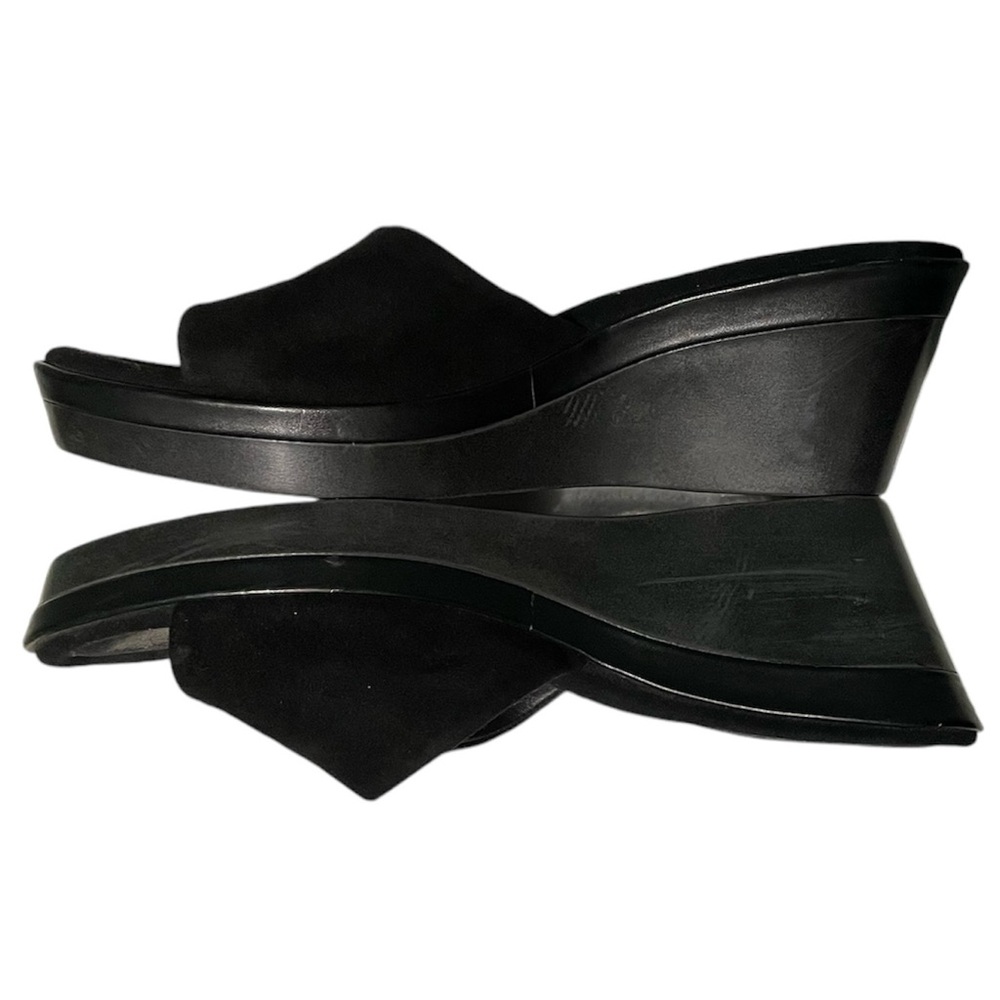Suede Slip-On Wedges
